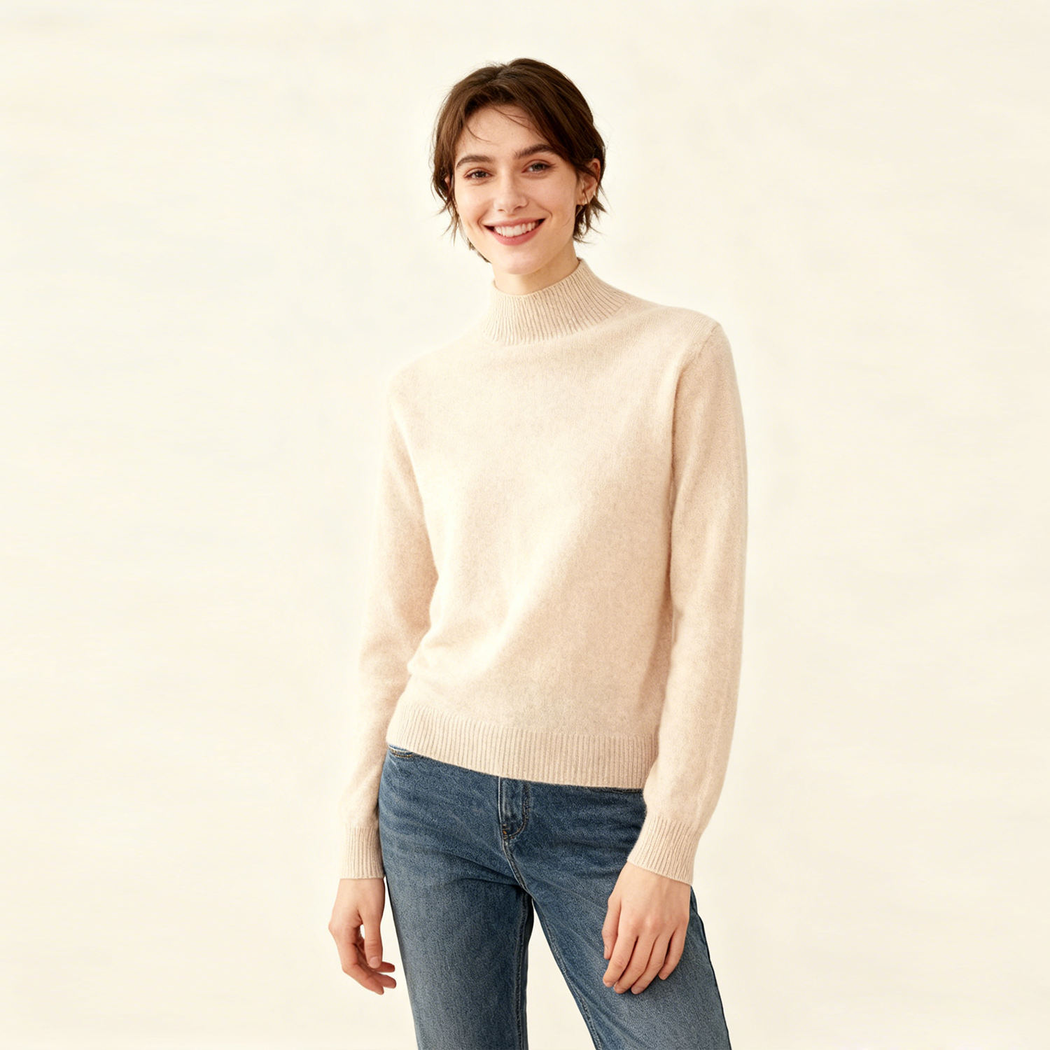 Women's 100 Cashmere Sweater REAL SILK LIFE