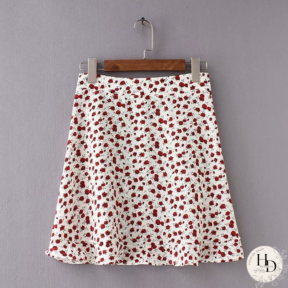 Women Dots Mini Skirt Green White Saia High Waistline Faldas Sexy Skirts Summer