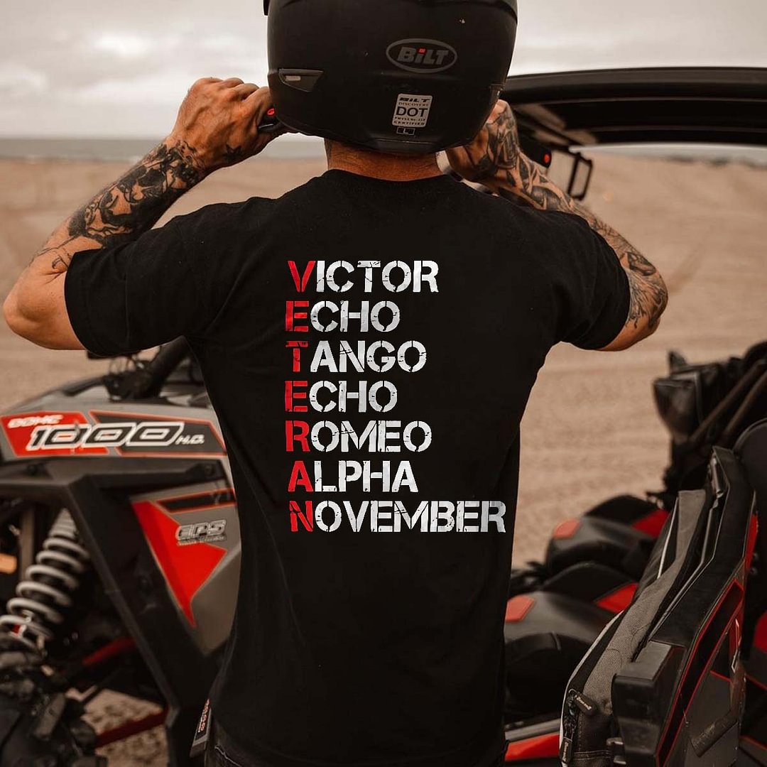 Victor Echo Tango Echo Romeo Alpha November Printed Men's T-shirt -  UPRANDY