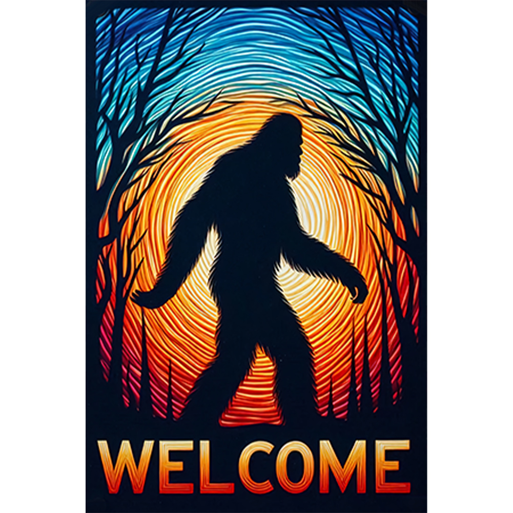 Forest Ape 30*45cm(canvas) full round drill diamond painting