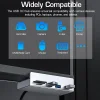 Under-desk Bracket Expansion Dock USB3.0 Multi-Function Splitter Snap-on Typec Expander With Power Port Card Reader