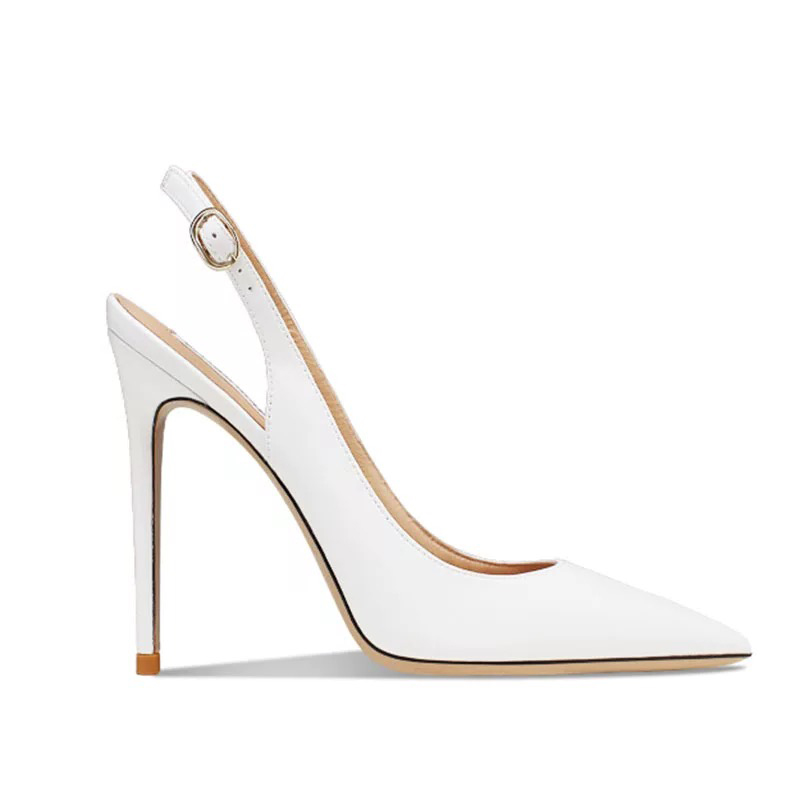 120mm/100mm Women's Sandals Pointed Toe Slingback Heels-MERUMOTE