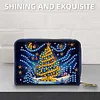 (US Local)DIY Diamond Art Diamond Dot Card Pack 5D Diamond Painting Pouch (Christmas Tree)
