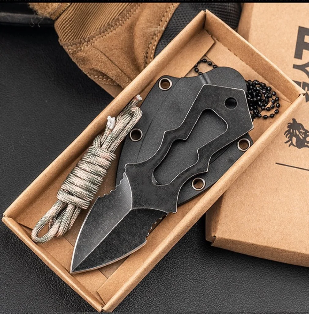Outdoor Tactical Knife Necklace Blade