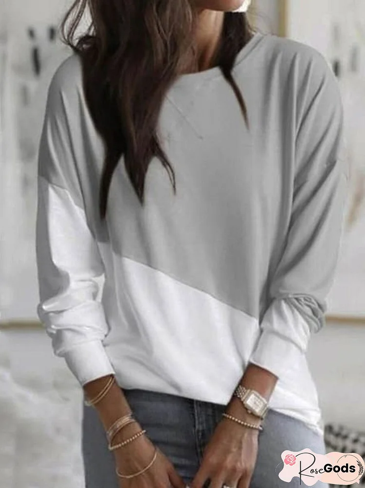 Color Block Casual Shirts & Tops