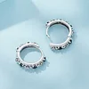 925 Silver Hoop Earrings with Zircon 