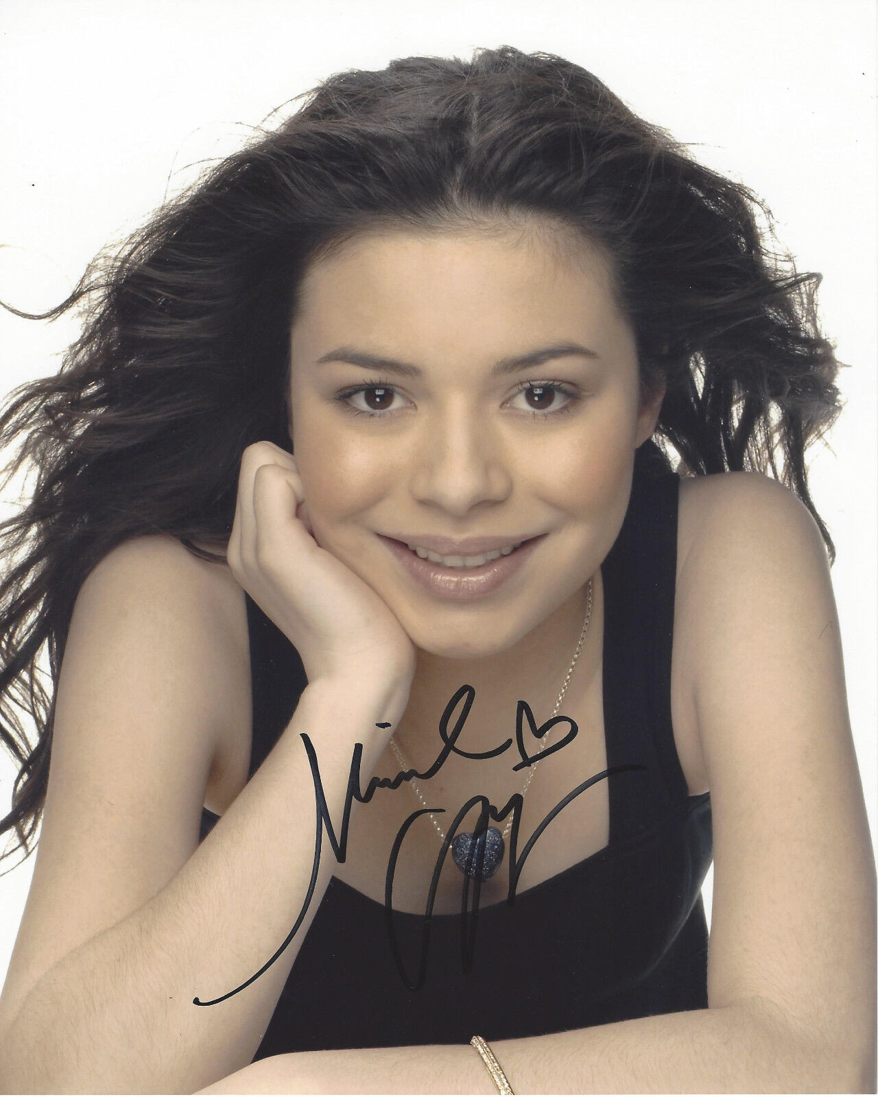 MIRANDA COSGROVE iCARLY HAND SIGNED AUTHENTIC 8X10 Photo Poster painting w/COA DESPICABLE ME