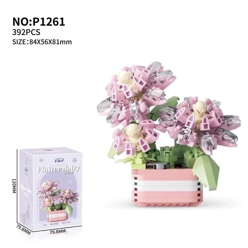 Building Toys Flower Plastic Toys