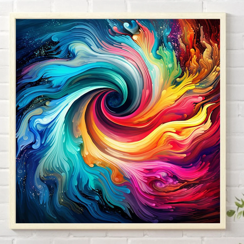 Partial AB Diamond Painting - Full Square Drill - Swirl(Canvas|50*50cm)