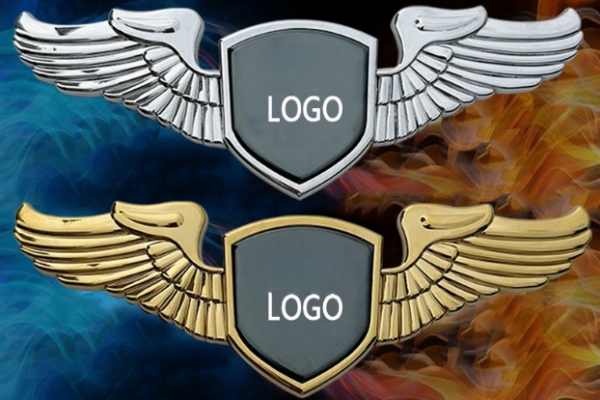 Stainless Steel Metal Car Logo On Car Hood