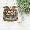 250th Anniversary of US Eagle DIY Acrylic Diamond Painting Hanging Kit Special Shape Crystal Rhinestone Art Pendants Single Side Drill for Adults Gift Home Wall Or Window Decor