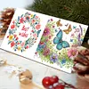 6Pcs carte de voeux fleur-bricolage