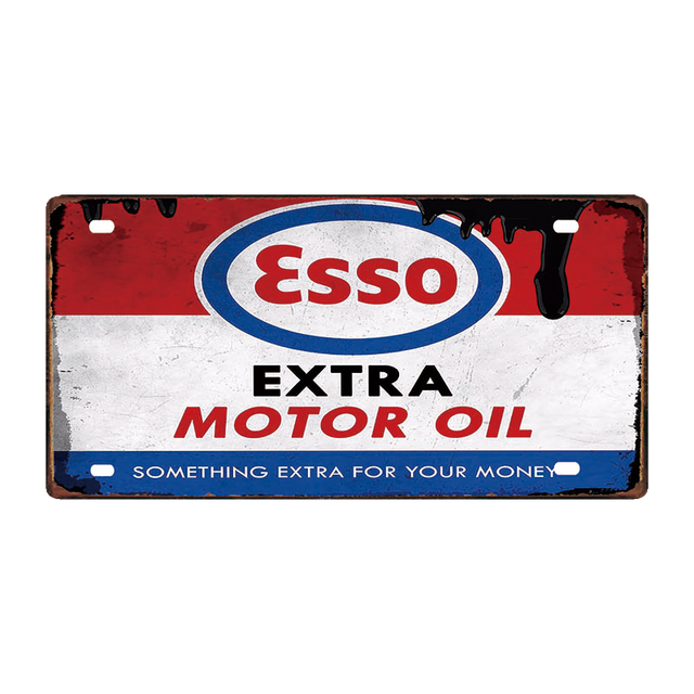 ESSO - Car License Tin Signs/Wooden Signs - 30*15cm