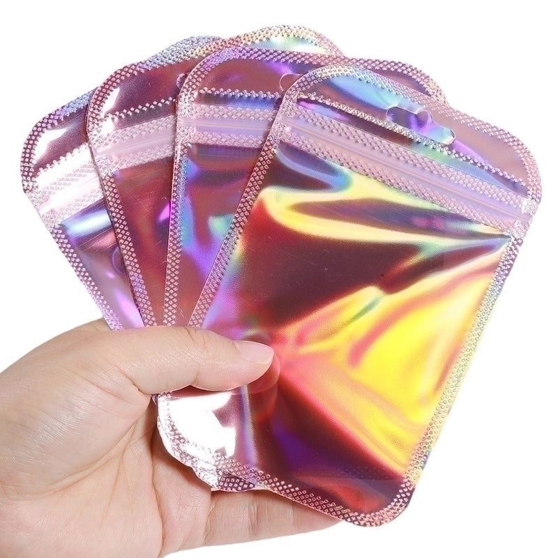 Minimalist Gradient Color Plastic Printing Jewelry Packaging Bags