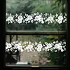 White Rose Decal Self Adhesive Window Static Sticker Home Decor