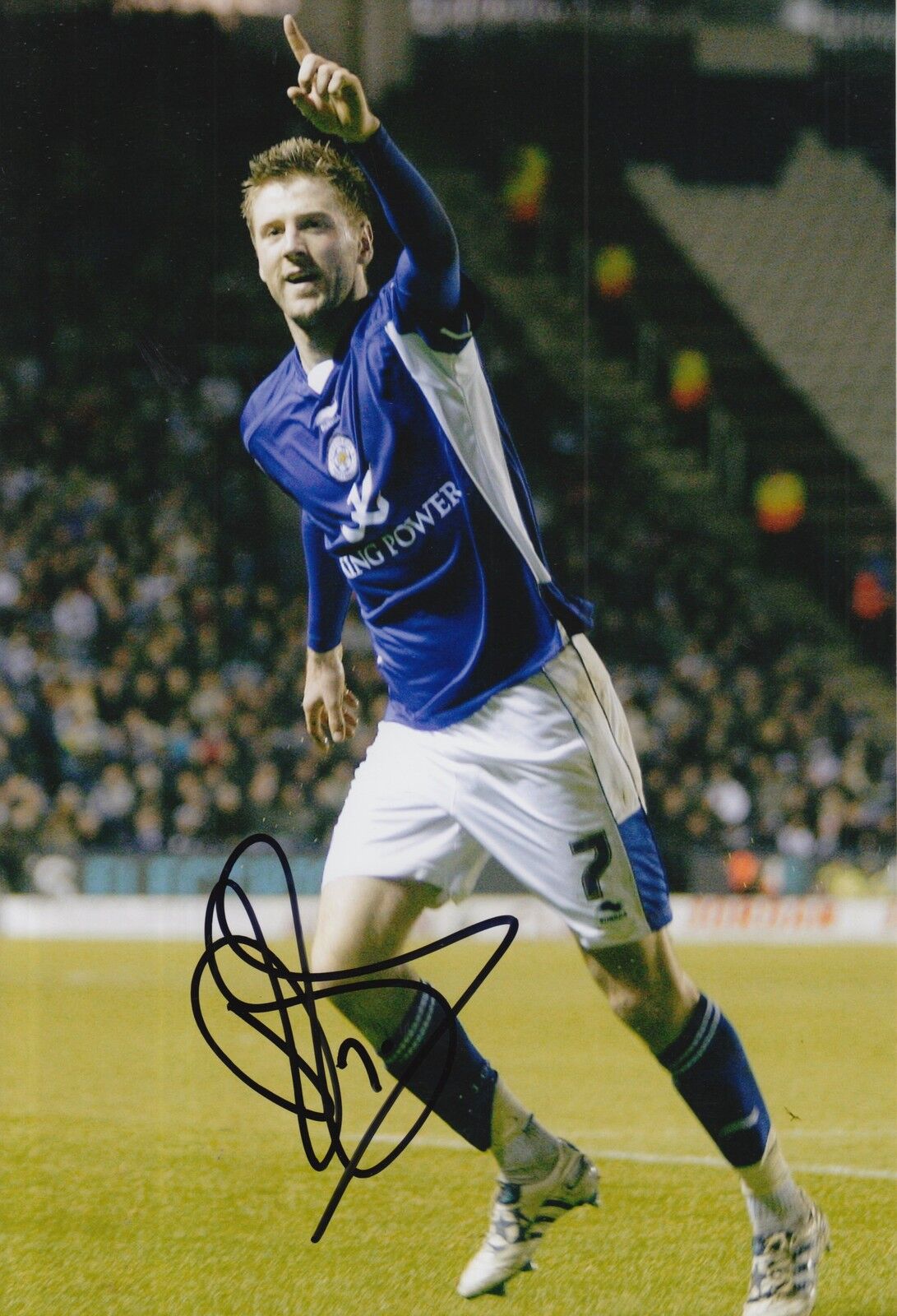 LEICESTER CITY HAND SIGNED PAUL GALLAGHER 12X8 Photo Poster painting 1.