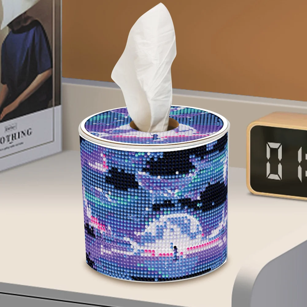 Whale DIY Diamond Painting Handmade Tissue Holder Rhinestones Crystal Tissue Box