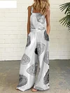 Printing Loose Bohemia Jumpsuits Bottoms
