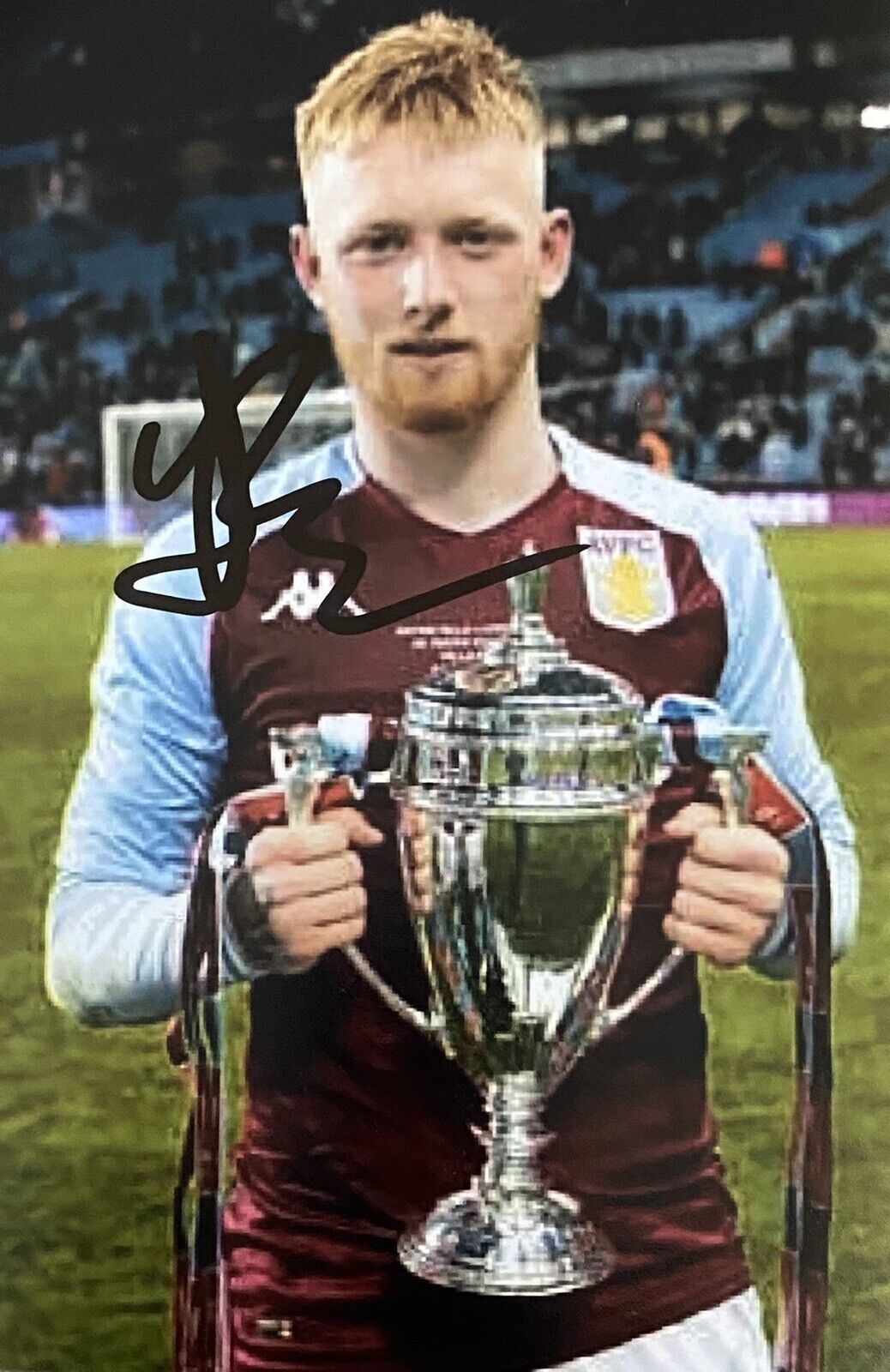 Brad Young Genuine Hand Signed Aston Villa 6X4 Photo Poster painting