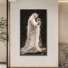 Soft Light Holy Mother Special Shaped 5D DIY Partial Drill Diamond Painting Kits for Adults Beginners Home Decor Diamonds Dots Gem Art Kits Large Size 15.75x27.56inch