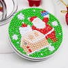 DIY Double Sided Special Shape Diamond Painting Compact Mirror Kit (Santa)
