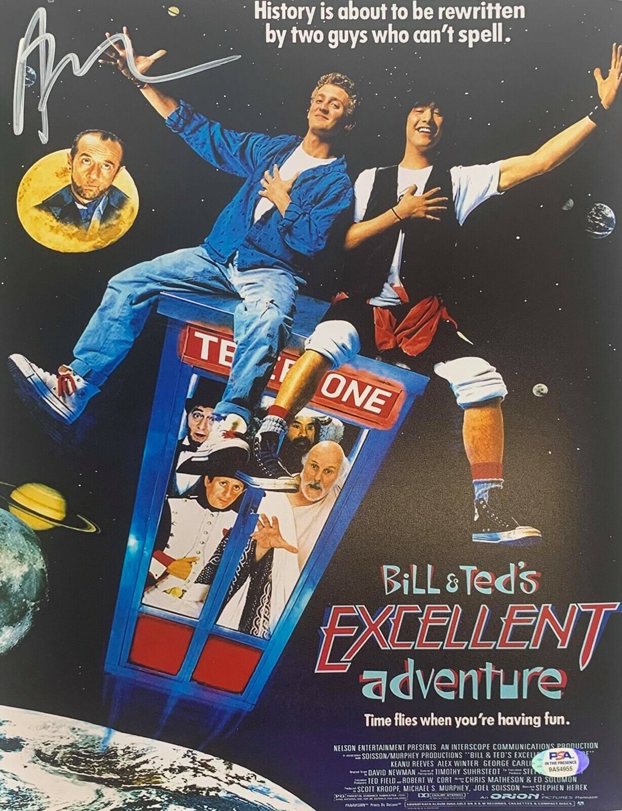 Alex Winter autographed 11x14 Photo Poster painting Bill & Ted's Excellent Adventure PSA COA