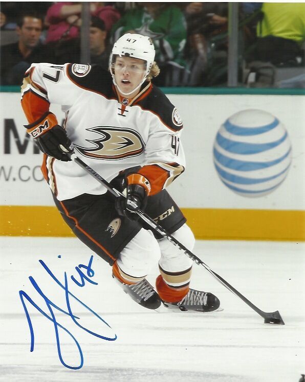 Anaheim Ducks Hampus Lindholm Autographed Signed 8x10 Photo Poster painting COA A