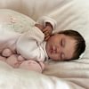 20" Silicone Vinyl Body Reborn Girl Doll Named Rosia with Brown Hair - RBBI-Myrebornbabydoll&reg; Myrebornbabydoll&reg;