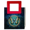 Sac &agrave; main DIY peinture en diamant avec poign&eacute;e carr&eacute;e, sac fourre-tout en peinture en diamant, kits de tote fourre-tout polyvalents, peintures en diamants, sacs &agrave; main cr&eacute;atifs pour femmes, cadeau artisanal pour filles (papillon en disque)
