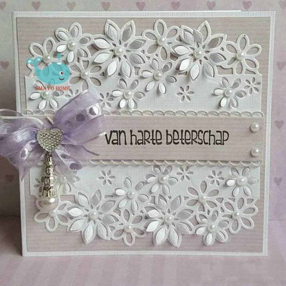 lace flower Metal Cutting Dies Scrapbooking Stencil for Album Paper DIY Gift Card Decoration Embossing Dies New 2022 712-1