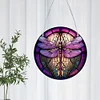 Diamond Painting Acrylic Suncatcher Dragonfly Hanging Decor for Window Decor