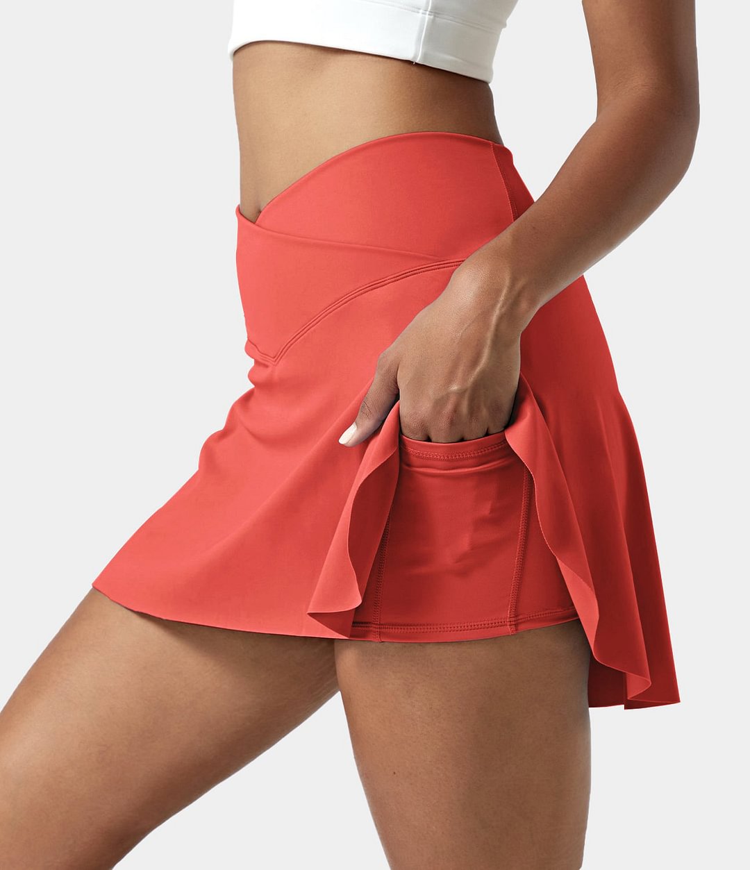 Everyday Cloudful® Air Crossover Side Pocket 2-in-1 Tennis Skirt-Lucid