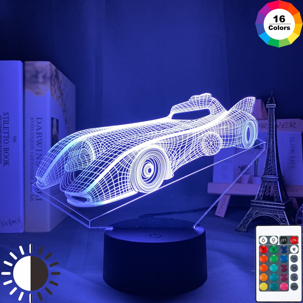 

Sports Car - LED Night Light, 16 color with remote, 501 Original