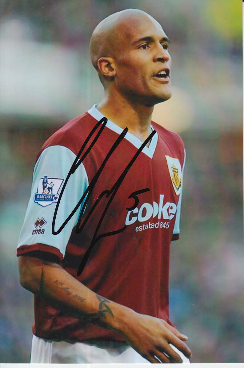 BURNLEY HAND SIGNED CLARKE CARLISLE 6X4 Photo Poster painting 1.