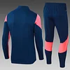 2023/2024 Lyon Half-Pull Training Suit Royal blue Football Shirt Set love fball