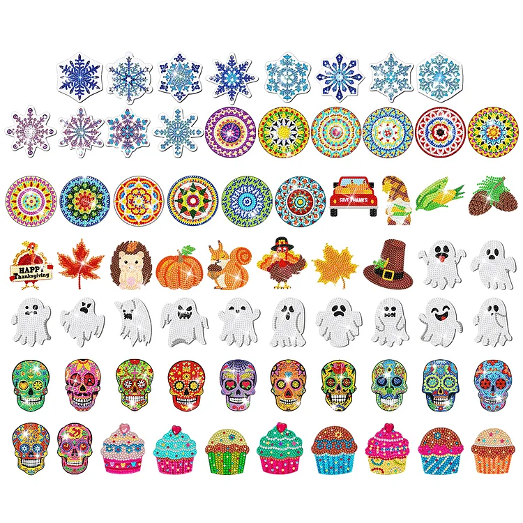 Cupcake Diamond Painting Magnets Set -2023 Ver w/ 8pcs - Diamond Painting  Kits for Kids w/ Diamond Painting Stickers & Wood - Diamond Art Kits for