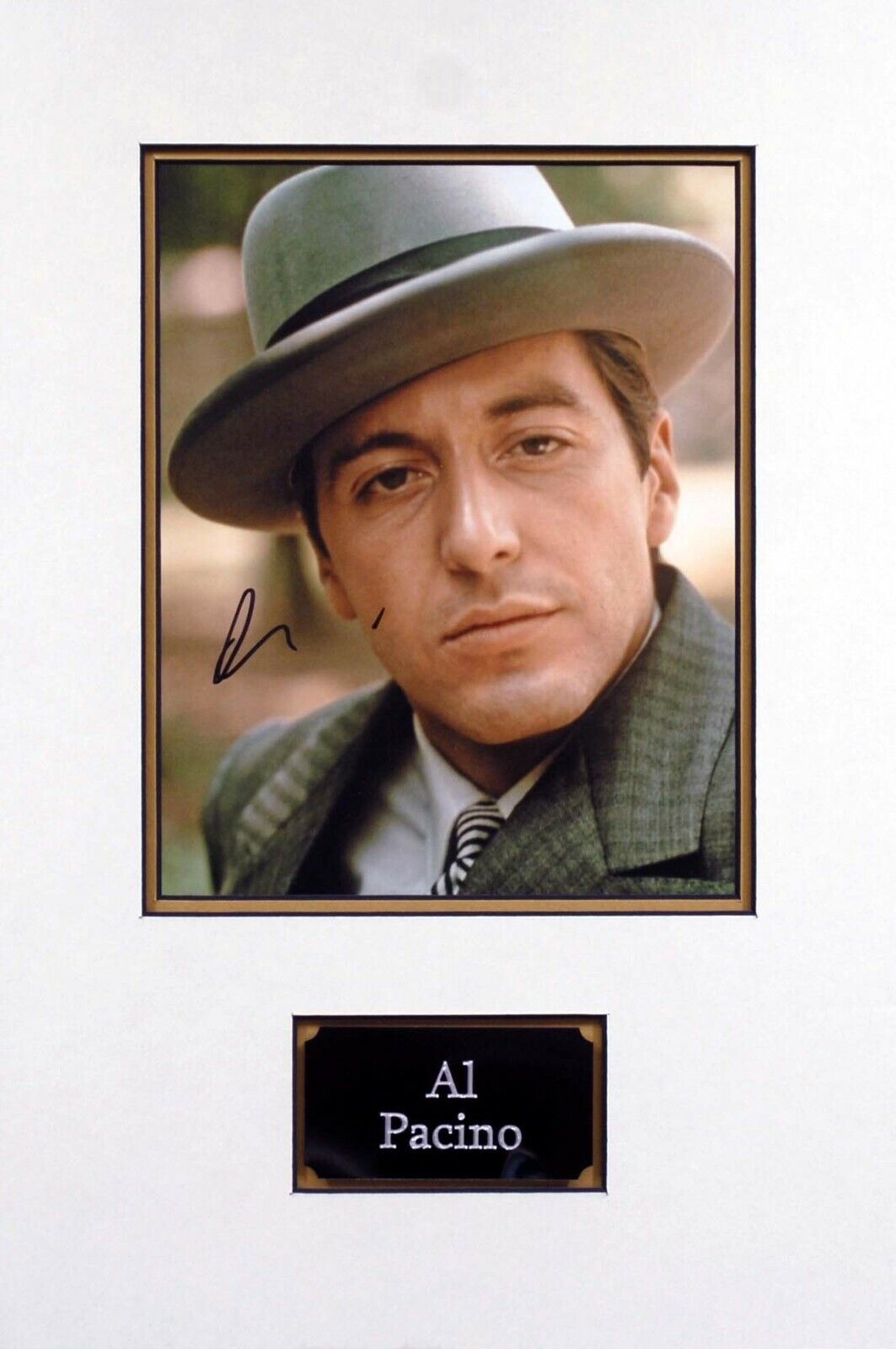 AL PACINO Signed Mounted 10x8 Photo Poster painting AFTAL RD COA The Godfather Michael Corleone