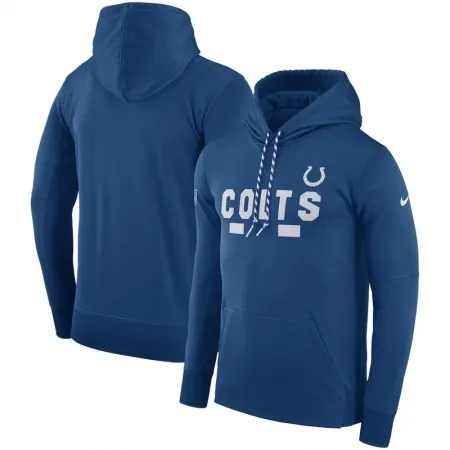 Men's Indianapolis Colts  Royal Sideline Team Name Performance Pullover Hoodie