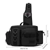 Men Fishing Tackle Backpack with Rod Holder Lure Box Gear Storage Bag Fanny Pack