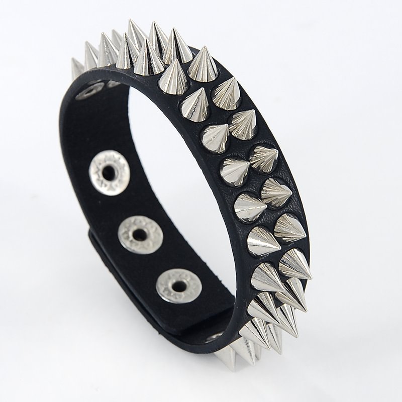 Punk style spiked fashion bracelet