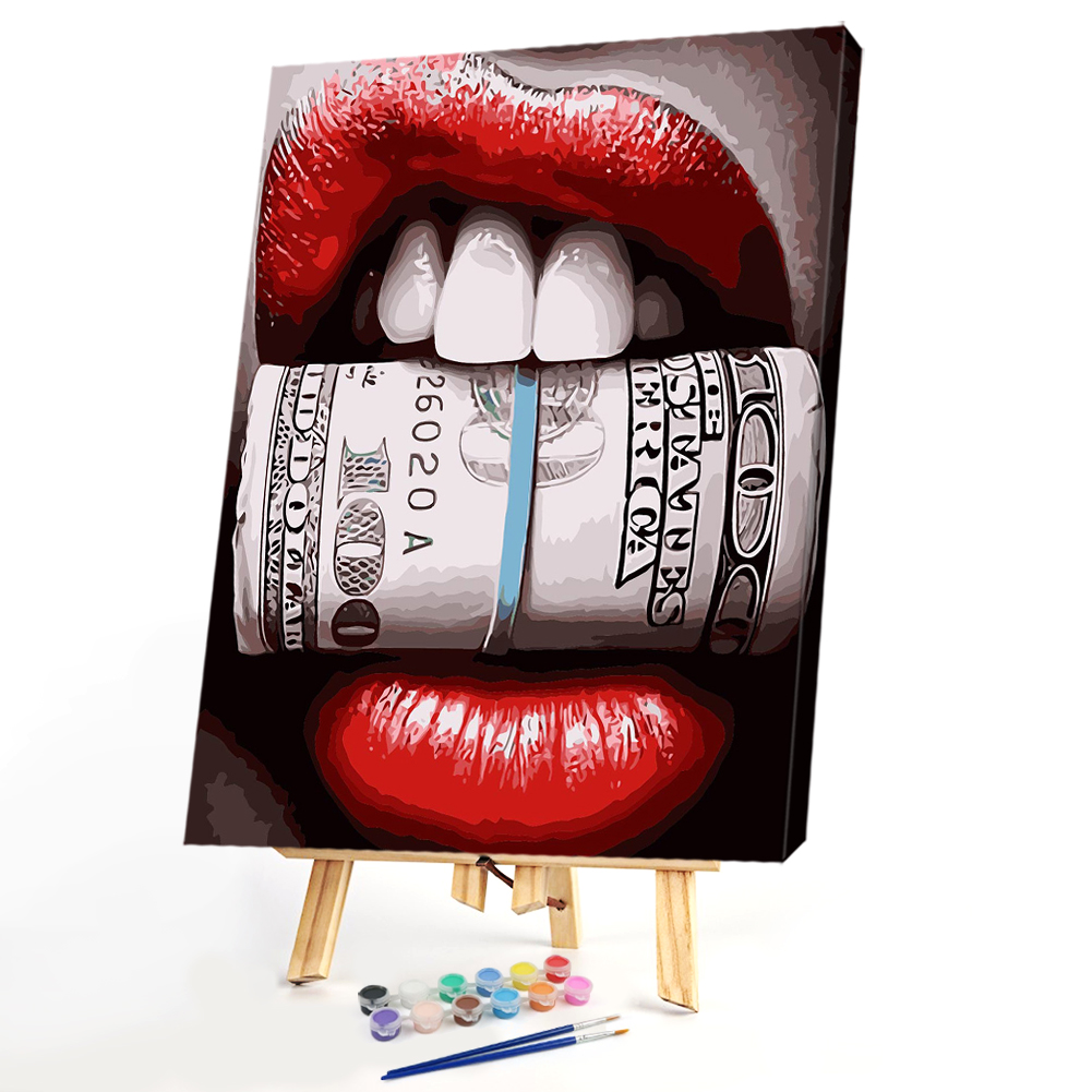 

40*50CM - Paint By Numbers - Lips, 501 Original