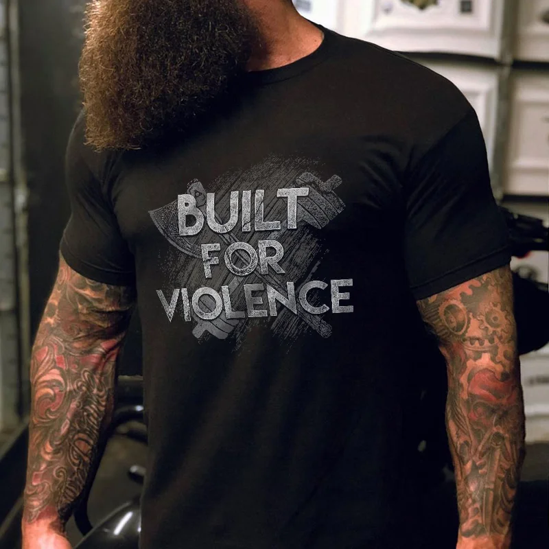Livereid Built For Violence Print T-shirt - Livereid