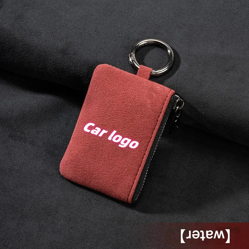 Car key suede anti-lost key bag