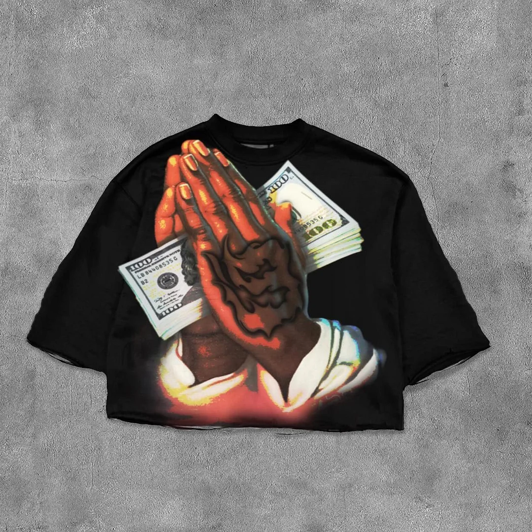 Prayed For This Lifestyle Printed Three-quarter Sleeve T-shirt