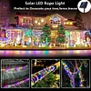 Outdoor Solar Tube Rope Led Light Garden Christmas Decoration Fairy String Light 32m/22M/12M/7M Outdoor Wedding Party Led Lamp