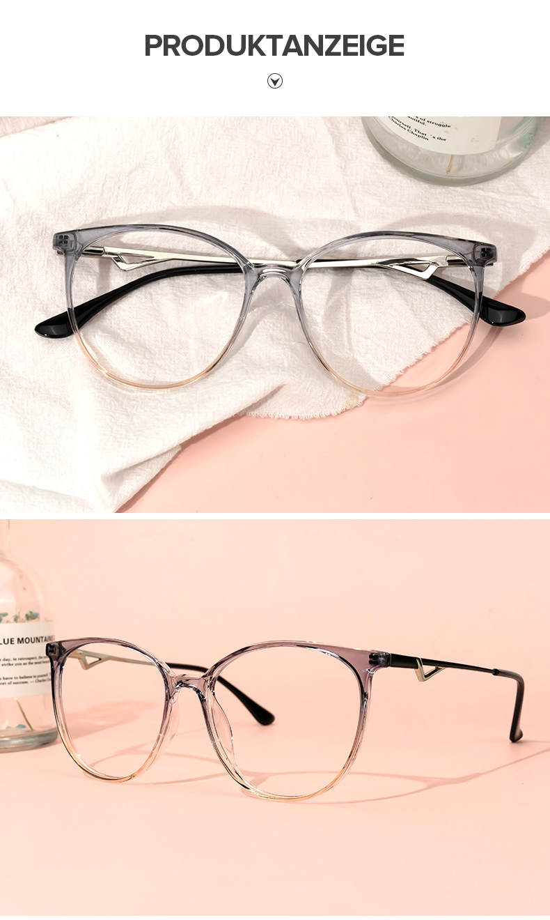 Babbage Grau Rund Brille