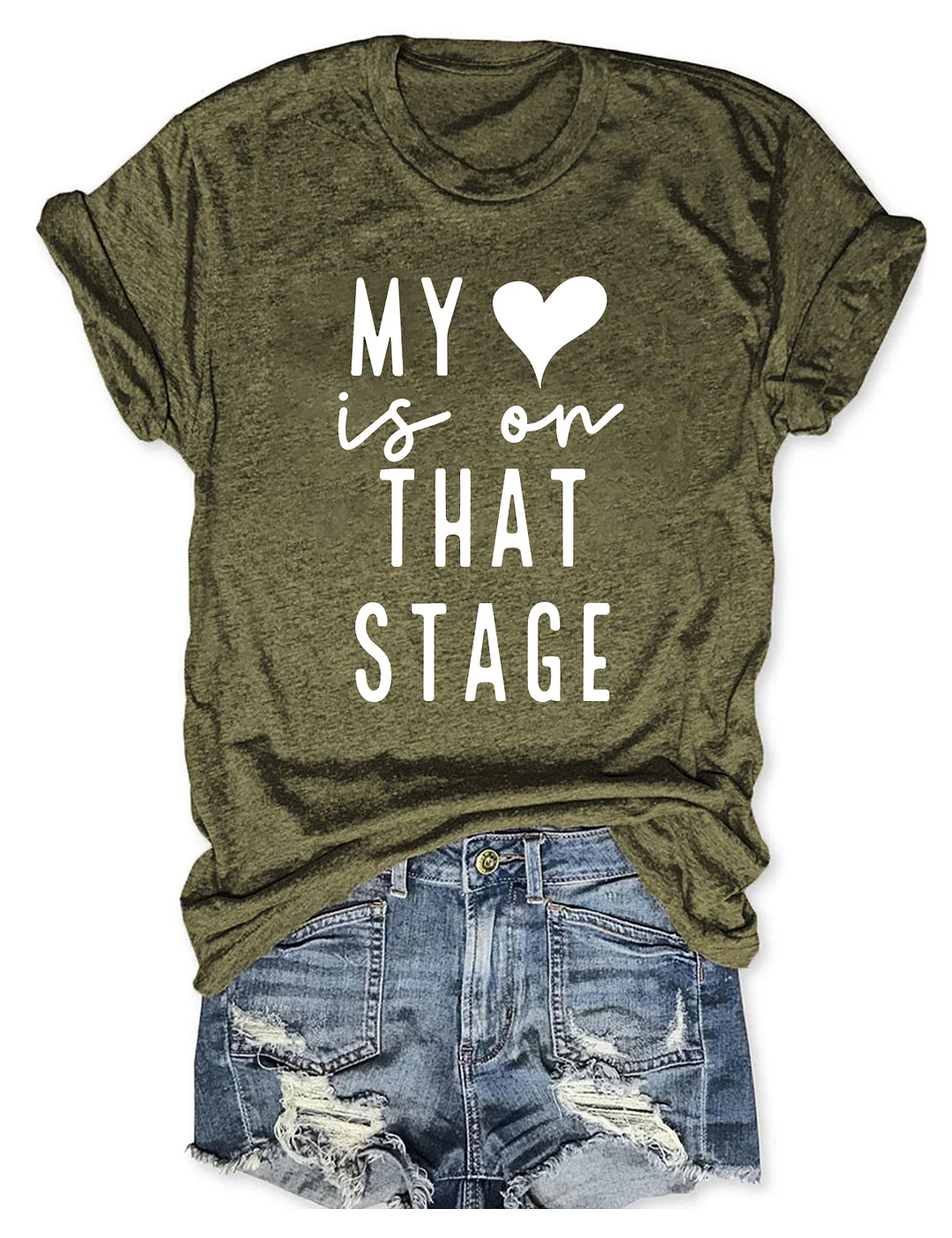 My Heart Is On That Stage Dance Mom T-shirt