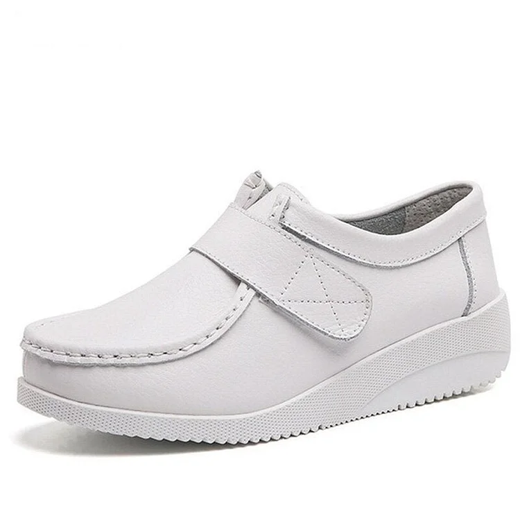 White Wedge Casual Comfortable Warm Fashion Nurse Working Shoes QueenFunky
