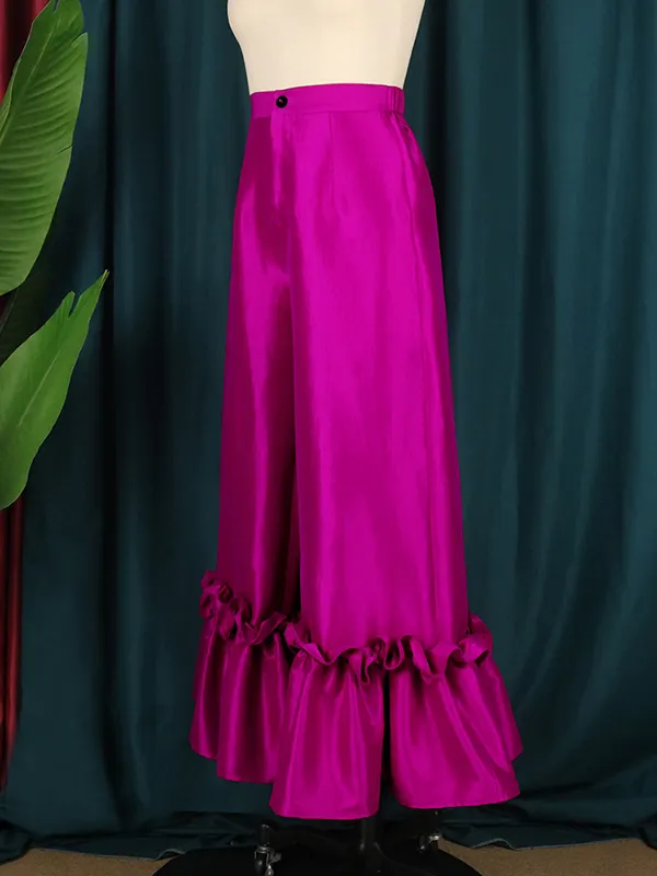 High-Waisted Flared Trousers for Women – Elegant & Versatile