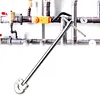 11 Inch Plumbers Wrench Adjustable Plumbing Wrench Capacity of 5/16inch To 1-1/8inch Tap Nut Spanner for Hard To Reach Spaces (Silver)